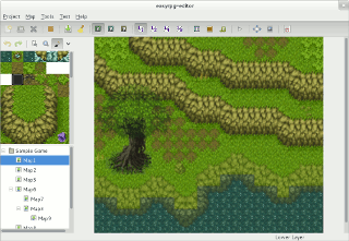 EasyRPG Editor screenshot on GNOME